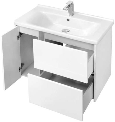 Тумба-умывальник подвесная Aquaton Стоун 80 грецкий орех 1A2282K1SXC80