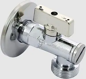 Кран шаровый угловой для бытовой техники ½"н x ¾"н Bugatti Miami 07900001 Кран шаровый угловой для бытовой техники ½"н x ¾"н Bugatti Miami 07900001, 2