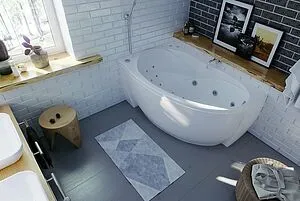 Ванна акриловая Aquatek Бетта 160x97 L с фронтальной панелью с каркасом (разборный) BET160-0000027 Ванна акриловая Aquatek Бетта 160x97 L с фронтальной панелью с каркасом (разборный) BET160-0000027, 4