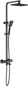 Душевая система с термостатом для ванны Timo Tetra-thermo чёрный матовый SX-0169/03 Душевая система с термостатом для ванны Timo Tetra-thermo чёрный матовый SX-0169/03, 1