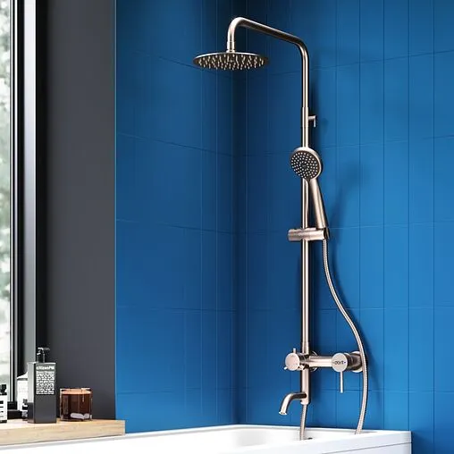 Душевая система со смесителем для ванны Dorff Logic нержавеющая сталь D0703000SS