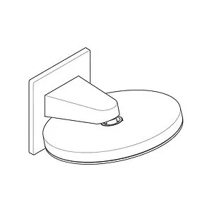 Лейка верхнего душа с настенным креплением Hansgrohe Pulsify 260 2jet белый матовый 24150700, 3