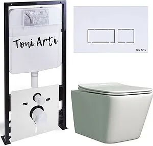 Комплект 6 в 1 Toni Arti Noche TA-01+TA-NE5335+TA-0042 с кнопкой Noche белый глянцевый Комплект 6 в 1 Toni Arti Noche TA-01+TA-NE5335+TA-0042 с кнопкой Noche белый глянцевый, 1