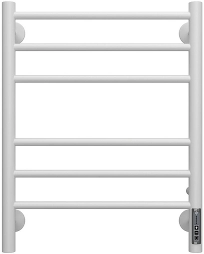 Полотенцесушитель электрический лесенка Terminus Аврора П6 450х600 электро quick touch КС 9003 белый матовый 4670078527462