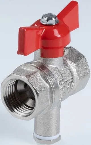 Кран шаровый для подключения датчика температуры ½&quot;в x ½&quot;в Valtec Стандарт ГОСТ Р 59553-2021 VT.128.N.04