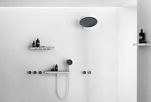 Шланговое подключение с держателем и полкой Hansgrohe Rainfinity Porter 500 R хром 26858000 Шланговое подключение с держателем и полкой Hansgrohe Rainfinity Porter 500 R хром 26858000, 4