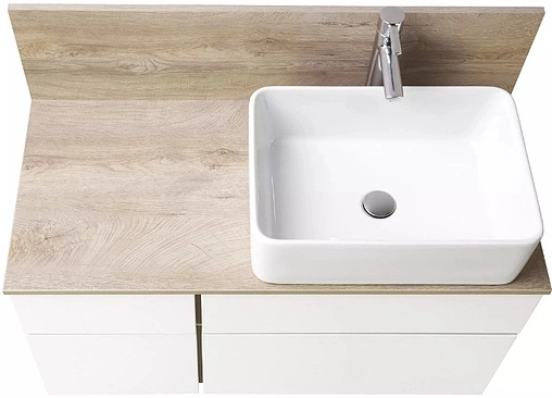 Столешница+панель Aquaton Мишель 100 дуб эндгрейн 1A253103MIX40