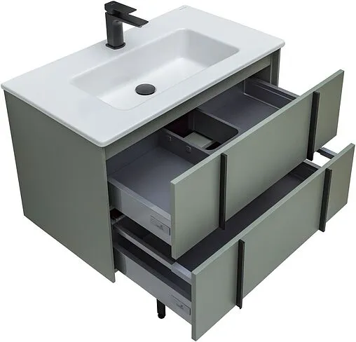 Тумба под умывальник подвесная Allen Brau Reality 80 олива 1.32005.CGM