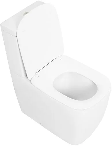 Унитаз-компакт безободковый Cezares Lux белый CZR-159-CPR+CZR-158-T