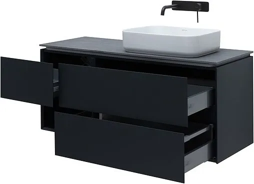 Тумба-умывальник подвесная Allen Brau Infinity 120 R антрацит 1.21007.AM+