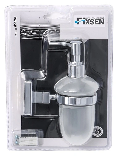Дозатор для жидкого мыла Fixsen Metra хром FX-11112