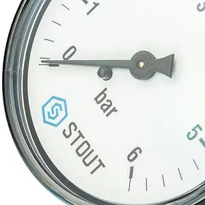 Манометр аксиальный Stout 63мм 6 бар ¼" SIM-0009-630608 Манометр аксиальный Stout 63мм 6 бар ¼" SIM-0009-630608, 4