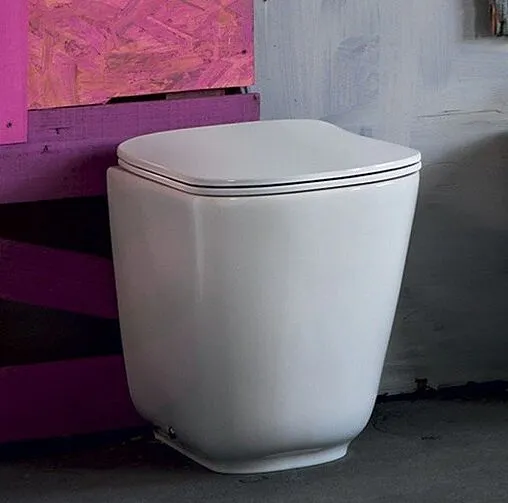 Унитаз приставной безободковый Kerasan Tribeca белый матовый 511830