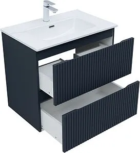 Тумба-умывальник подвесная Aquanet Джейн (Flat) 70 маренго 00335428+, 4