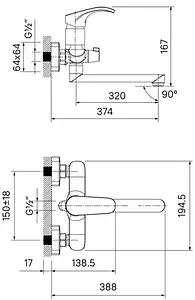 Смеситель для ванны с длинным изливом IDDIS Joker хром JOKSB00i10WA Смеситель для ванны с длинным изливом IDDIS Joker хром JOKSB00i10WA, 2