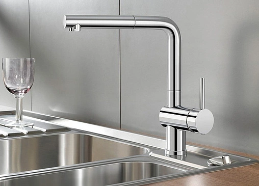 Смеситель для кухни с выдвижным изливом Blanco Linus-S хром 512402