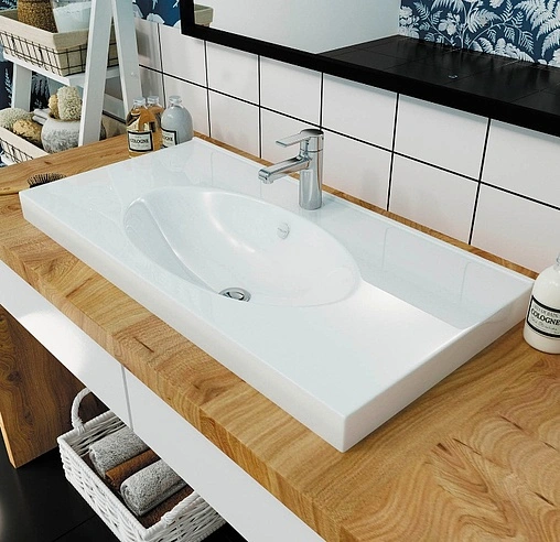 Раковина Sanita Luxe Next 90 белый NXT90SLWB01