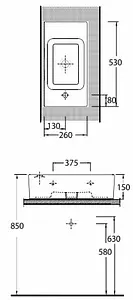 Раковина beWash Ontario 53 L белый 35531101 Раковина beWash Ontario 53 L белый 35531101, 2
