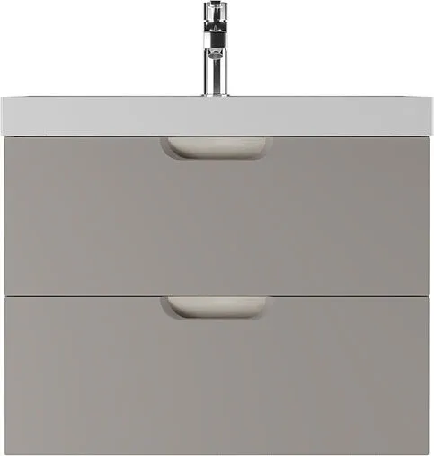 Тумба-умывальник подвесная Домино Dune 70 серый тауп DD2502T+4627173210171