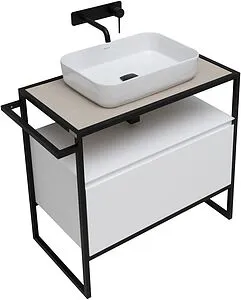 Тумба под умывальник напольная Allen Brau Priority 80 белый 1.31002.WM Тумба под умывальник напольная Allen Brau Priority 80 белый 1.31002.WM, 4