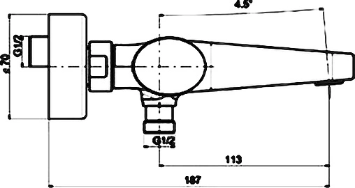 Смеситель для ванны Fima Carlo Frattini Next хром F3934/1CR