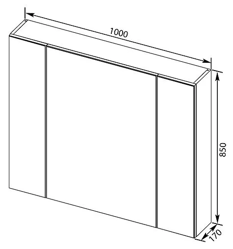 Шкаф-зеркало Aquanet Эвора 100 сливочный 184018