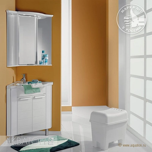 Тумба под умывальник напольная Aquaton Альтаир 62 белый 1A042601AR010