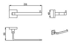 Держатель для запасных рулонов SMARTsant Модерн хром SM02060AA, 2