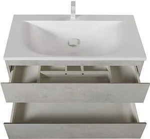 Тумба-умывальник подвесная Cezares Molveno 80 Beton MOLVENO-80-2C-SO-BET+CZR-1188-800/500 Тумба-умывальник подвесная Cezares Molveno 80 Beton MOLVENO-80-2C-SO-BET+CZR-1188-800/500, 4