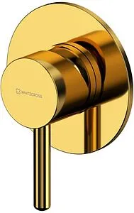 Смеситель для душа скрытого монтажа WHITECROSS Y gold золото Y1245GL, 1