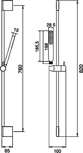 Душевая стойка Fima Carlo Frattini Next хром F2391CR