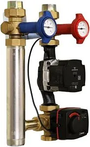 Насосный модуль с 3-х ходовым смесительным клапаном и сервоприводом 1½&quot;н х 1&quot;в WATTS FlowBox HKFC25 10084605 без насоса, 2