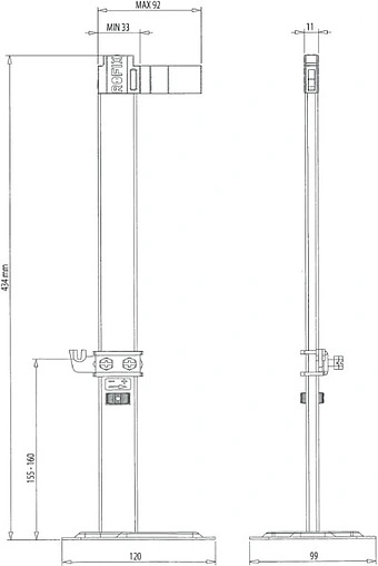 Кронштейн напольный 300-900мм 2шт. Viessmann 7729073 Кронштейн напольный 300-900мм 2шт. Viessmann 7729073