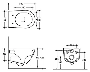 Унитаз подвесной Kerasan Aquatech белый 371501 Унитаз подвесной Kerasan Aquatech белый 371501, 2