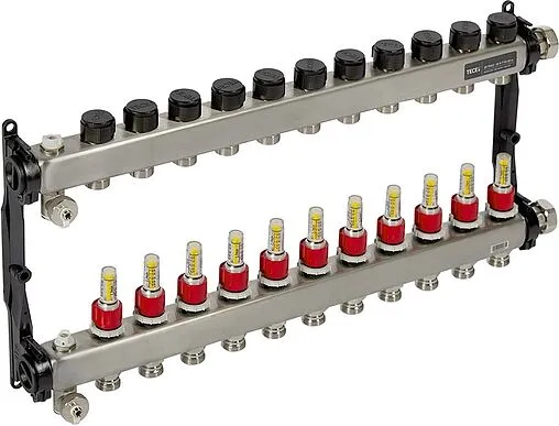 Группа коллекторная с расходомерами 11 отводов 1&quot;нг x ¾&quot;ек TECEfloor SLQ 77310011