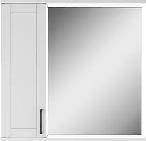 Шкаф-зеркало Домино Charlie 80 L белый DCh2516HZ, 4