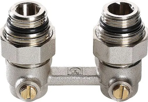 Узел нижнего подключения радиатора угловой ¾&quot;ек x ¾&quot;ек (½&quot;н) Valtec VT.345.KNA.E04