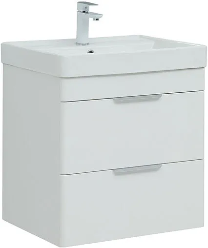 Тумба-умывальник Aquanet Ирис new 60 белый глянец 00310144+