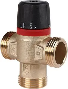 Трехходовой термостатический смесительный клапан 1" +30...+65°С Kvs 2.3 Rommer RVM-1131-236525 Трехходовой термостатический смесительный клапан 1" +30...+65°С Kvs 2.3 Rommer RVM-1131-236525, 1