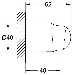 Гигиенический душ с держателем Grohe Trigger Spray белый/хром 27812IL0, 2