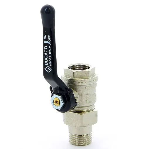 Кран шаровый с американкой ½"в x ½"н Bugatti New Jersey 09200003
