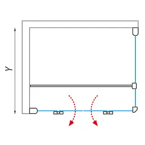 Душевое ограждение 1200x1000мм прозрачное стекло Roltechnik Elegant Line GDN2+UB/1200*1000 138-1200000-00-02+729-1000000-00-02 Душевое ограждение 1200x1000мм прозрачное стекло Roltechnik Elegant Line GDN2+UB/1200*1000 138-1200000-00-02+729-1000000-00-02, 3