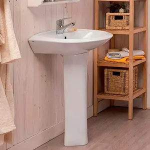 Раковина Santek Бриз 55 белый 1WH110460 Раковина Santek Бриз 55 белый 1WH110460, 3