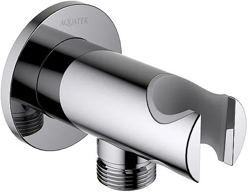 Шланговое подключение с держателем Aquatek хром AQ2460CR