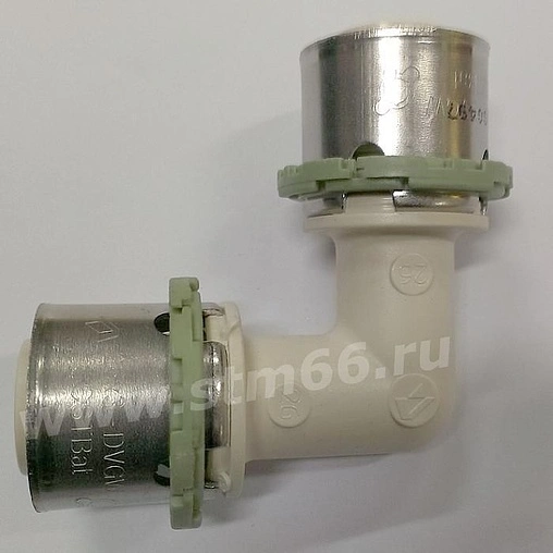 Уголок пресс соединительный 26мм Comap SkinPress PPSU P090L26