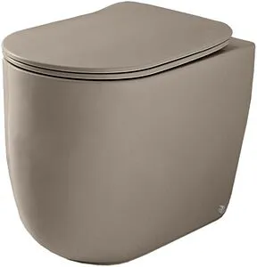 Унитаз приставной безободковый Kerasan Nolita Tornado Nocciola matt 531981 Унитаз приставной безободковый Kerasan Nolita Tornado Nocciola matt 531981, 1