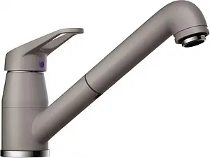 Смеситель для кухни с выдвижным изливом Omoikiri Tateyama-S GR leningrad grey 4994176 Смеситель для кухни с выдвижным изливом Omoikiri Tateyama-S GR leningrad grey 4994176, 1