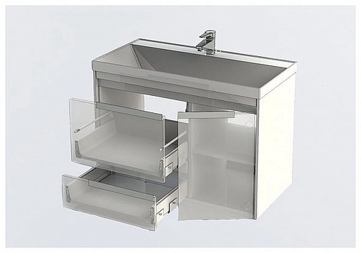 Тумба под умывальник Aquanet Тиволи 90 белый 00180056