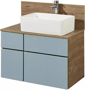 Тумба-умывальник подвесная Aquaton Мишель 80 фьорд/дуб рустикальный 1A256801MIX30+1A256603MIDR0+ Тумба-умывальник подвесная Aquaton Мишель 80 фьорд/дуб рустикальный 1A256801MIX30+1A256603MIDR0+, 1