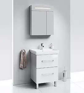 Шкаф-зеркало Aqwella Neo 60 белый Neo.04.06, 5